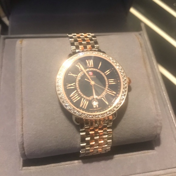 Michele Serein Mid Diamond Two-Tone Rose Gold - Picture 6 of 8